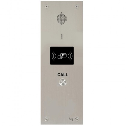 BPT VRAP300/1-10 VR audio entry panel with prox cutout and call button options for system 300