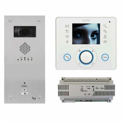 BPT VROW1 1 way, 1 button vandal resistant intercom to Opale video monitor kit - DISCONTINUED